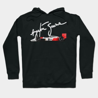 Ayrton Senna's  MP4/4 Illustration With signature Hoodie